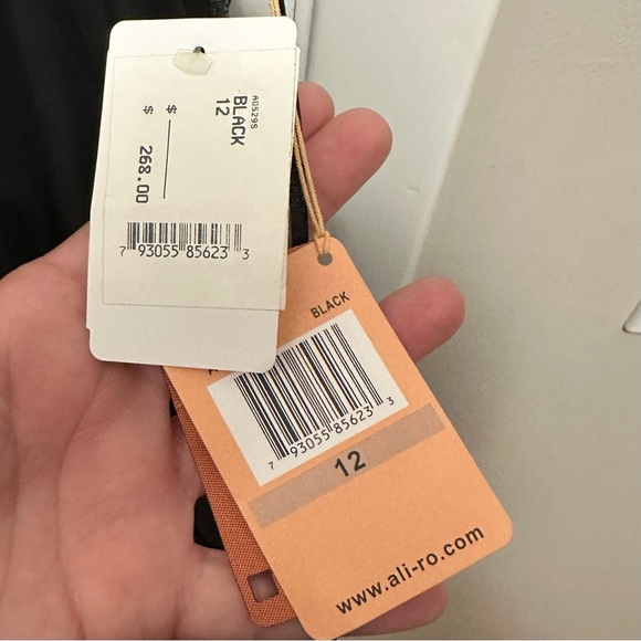 Ali Ro Black Silk Racerback Jumpsuit Women’s 12 Romper Jumper NWT casual - Picture 8 of 11